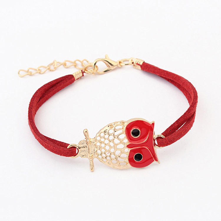Retro Hollow Gold Owl Bracelet, Owl Gifts, Cute Owl Bracelet For Ladies