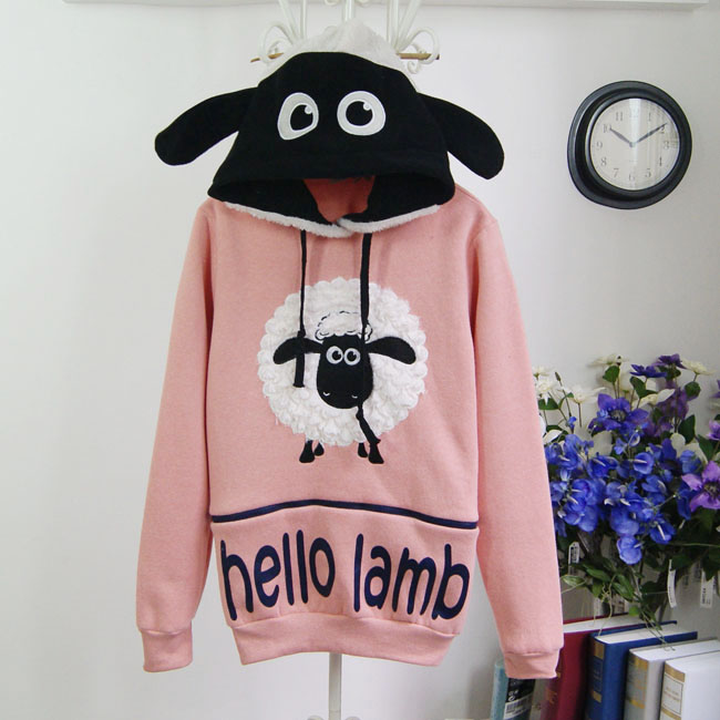 Cute Dog Hoodie Thick Fleece Pretty Little Sheep Ears Coat Christmas on Luulla